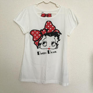 betty boop パフスリーブTシャツ(Tシャツ(半袖/袖なし))