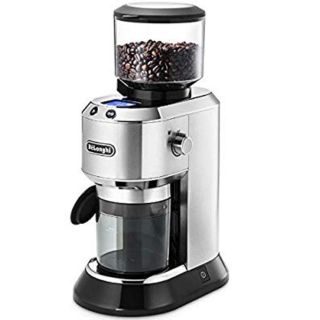 デロンギ(DeLonghi)のデロンギ デディカ コーン式コーヒーグラインダー 極細~粗挽き 粒度18段階設定(電動式コーヒーミル)