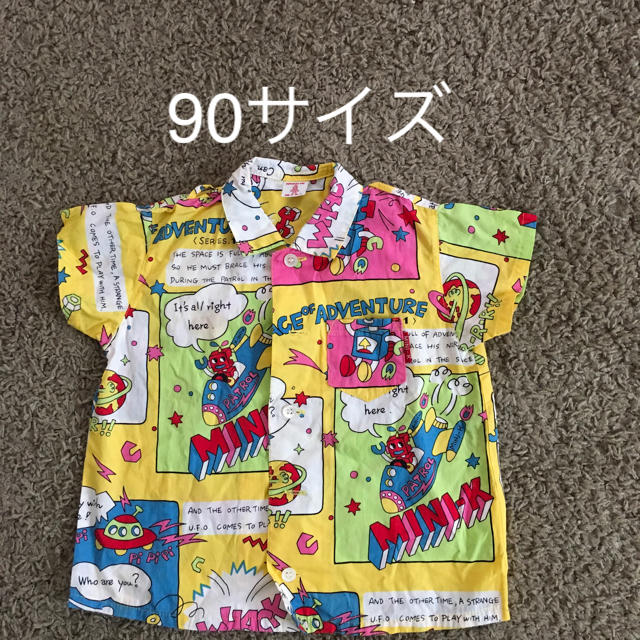 MINI-K(ミニケー)のMINI-K  派手柄シャツ キッズ/ベビー/マタニティのキッズ服男の子用(90cm~)(ブラウス)の商品写真