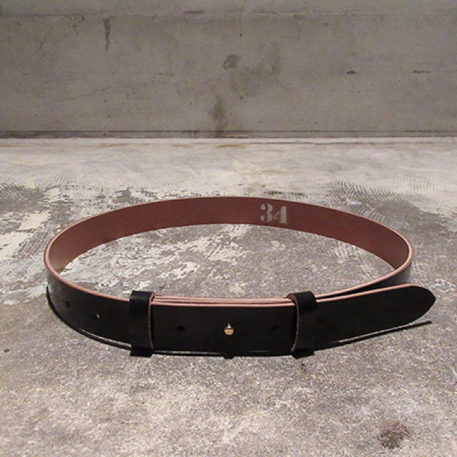 sunsea 18ss belt glass black ベルト