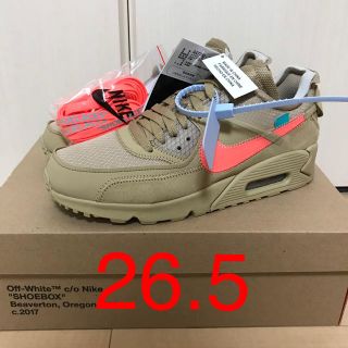 ナイキ(NIKE)の国内正規 us8.5 NIKE AIRMAX90 OFF WHITE 26.5(スニーカー)