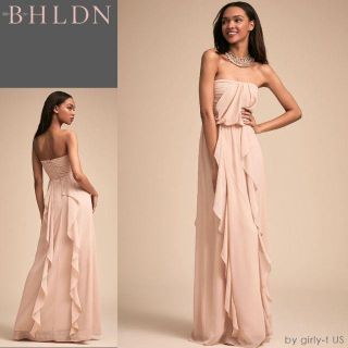 新品　SALE×日本未入荷☆BHLDN☆ ラッフル シフォンドレス(ロングドレス)