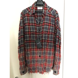 サンローラン(Saint Laurent)のsaint laurent paris 16ss カットオフチェックシャツ XS(シャツ)