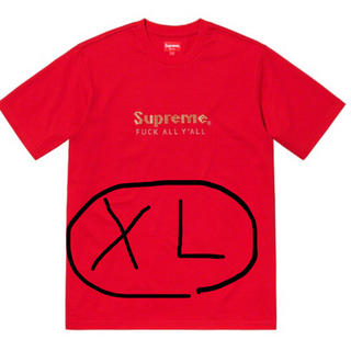 シュプリーム(Supreme)のSupreme Gold Bars Tee (XL) RED(Tシャツ/カットソー(半袖/袖なし))