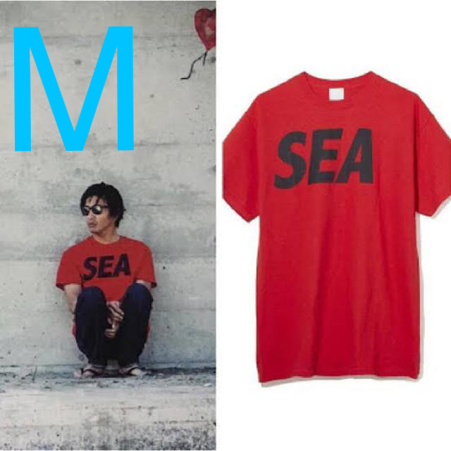 Supreme(シュプリーム)のWIND AND SEA T-SHIRT A  キムタク レッド メンズのトップス(Tシャツ/カットソー(半袖/袖なし))の商品写真