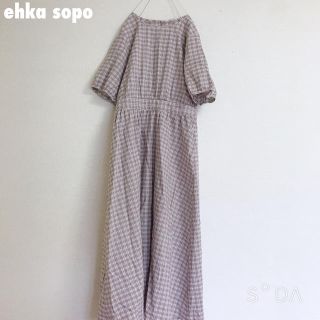 エヘカソポ(ehka sopo)の⚮̈⚘﻿ehka sopo 今季チェック柄ロングワンピース⚮̈⚘﻿(ロングワンピース/マキシワンピース)