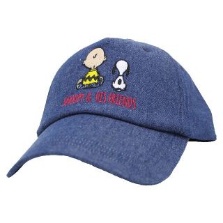 スヌーピー(SNOOPY)のSNOOPYスヌーピー キャップチャーリーブラウンフレンド★デニムネイビー新品(キャップ)