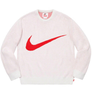 シュプリーム(Supreme)のSupreme Nike Swoosh Sweater White S 新品(ニット/セーター)