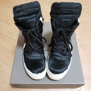 リックオウエンス(Rick Owens)のリックオウエンス　ジオバスケット　ハラコ　41(スニーカー)