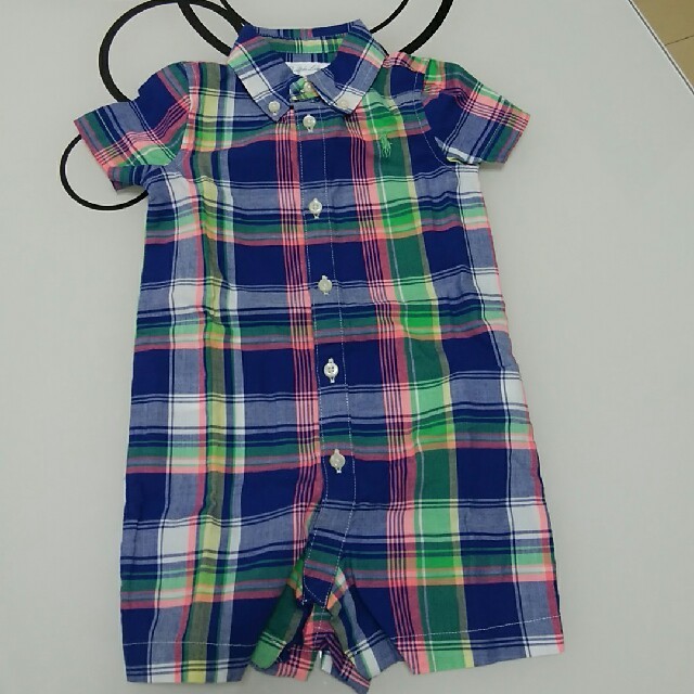 Ralph Lauren(ラルフローレン)の新品　ラルフローレン　襟付きロンパース キッズ/ベビー/マタニティのベビー服(~85cm)(ロンパース)の商品写真