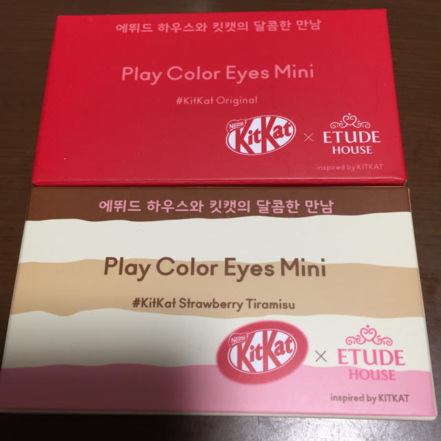 ETUDE HOUSE(エチュードハウス)の2セット✨エチュードハウス×キットカット アイシャドウ コスメ/美容のベースメイク/化粧品(アイシャドウ)の商品写真