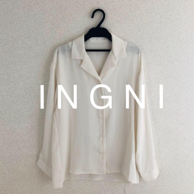 INGNI(イング)の新品★ I N G N Iイング★オープンカラートロミ長袖シャツ レディースのトップス(シャツ/ブラウス(長袖/七分))の商品写真