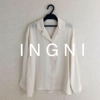 イング(INGNI)の新品★ I N G N Iイング★オープンカラートロミ長袖シャツ(シャツ/ブラウス(長袖/七分))