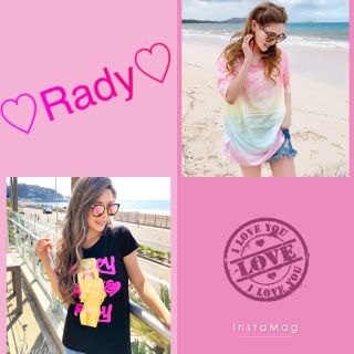 レディー(Rady)のRady♡ゆゆ sama専用♡レインボーＴ＆ハッピーピンクＴ♡２枚set(Tシャツ(半袖/袖なし))