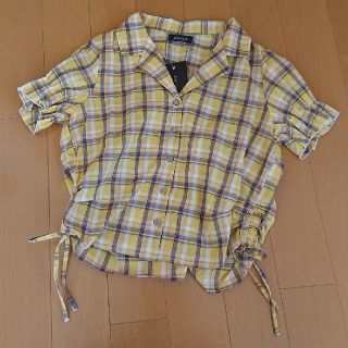 アベイル(Avail)の新品☆ チェックブラウス チェックシャツ(シャツ/ブラウス(半袖/袖なし))