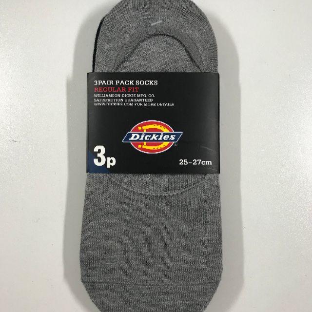 Dickies(ディッキーズ)の【新品】Dickiesメンズ3PACKカバーソックス無地25～27㎝ メンズのレッグウェア(ソックス)の商品写真