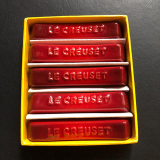 ルクルーゼ(LE CREUSET)の新品未使用 ルクルーゼ カトラリーレスト レッド 5個(食器)