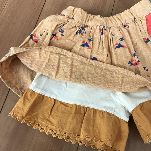 Petit jam(プチジャム)のpetit jam プチジャム キュロット スカート 90 キッズ/ベビー/マタニティのキッズ服女の子用(90cm~)(スカート)の商品写真