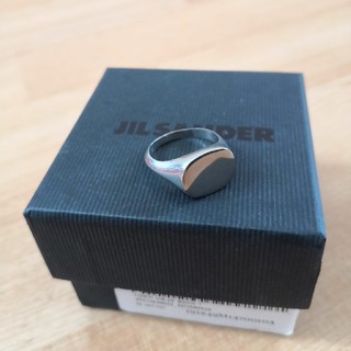 ジルサンダー(Jil Sander)のJIL SANDER シルバーシグネットリング Ｌ(リング(指輪))