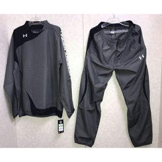 アンダーアーマー(UNDER ARMOUR)の【新品】アンダーアーマー ピステ 上下セット XXLサイズ GPH/BLK(トレーニング用品)