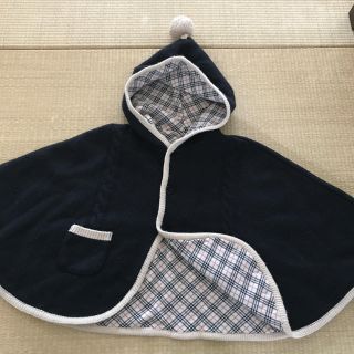 バーバリー(BURBERRY)のバーバリー ポンチョ リバーシブル 80〜90(カーディガン/ボレロ)