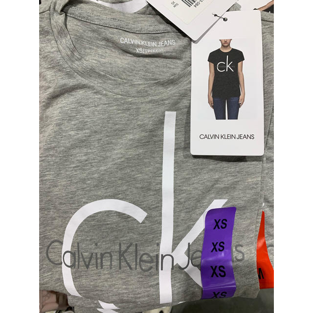 Calvin Klein(カルバンクライン)の複数購入値下げ可能！新品 カルバンクライン 半袖Tシャツ 各色 各サイズあり！ レディースのトップス(Tシャツ(半袖/袖なし))の商品写真