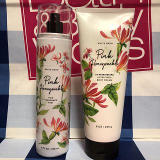 バスアンドボディーワークス(Bath & Body Works)のピンクハニーサックル☆ボディクリーム＆ミスト(ボディクリーム)