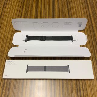 アップル(Apple)の純正 Apple Watch ミラネーゼループ スペースブラック 42/44mm(その他)