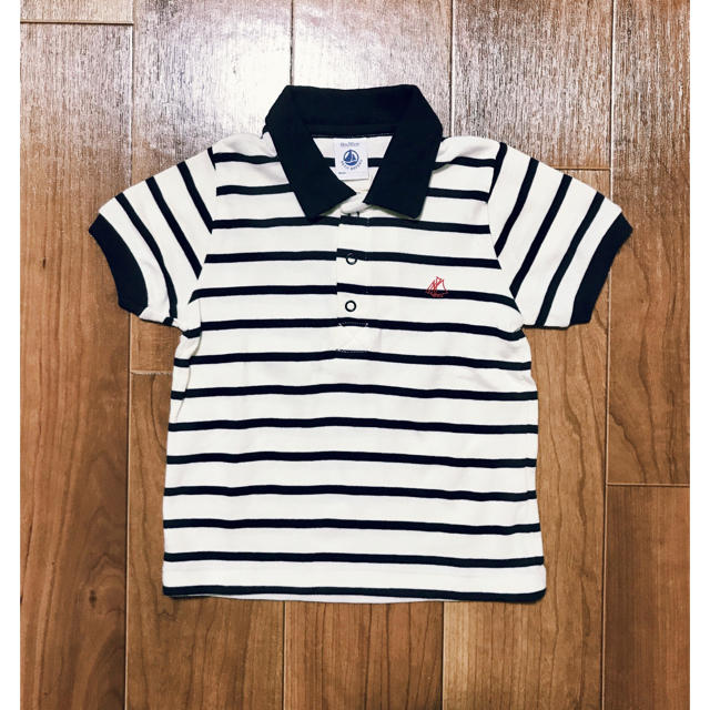 こども ビームス(コドモビームス)のpeco.さま専用★新品★PETIT BATEAU マリニエール半袖ポロシャツ キッズ/ベビー/マタニティのベビー服(~85cm)(Ｔシャツ)の商品写真