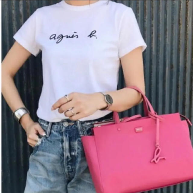 agnes b.(アニエスベー)の新品 ♡ アニエス・ベー ロゴ tシャツ T3 Mサイズ レディースのトップス(Tシャツ(半袖/袖なし))の商品写真
