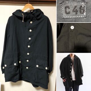 コモリ(COMOLI)のスウェーデン軍 M-62 スノーパーカー 後染め ブラック C46(Tシャツ/カットソー(半袖/袖なし))