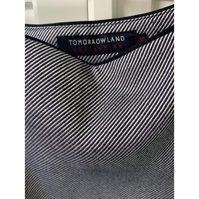 TOMORROWLAND(トゥモローランド)のTOMORROWLAND ストライプ膝丈フレアスカート レディースのスカート(ひざ丈スカート)の商品写真