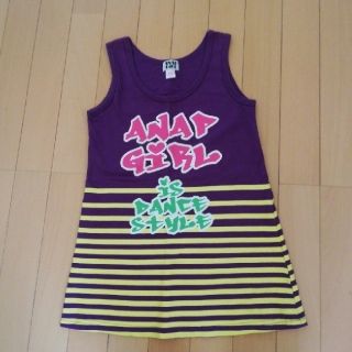 アナップ(ANAP)の値下げ　ANAPGIRLワンピースxs140(ワンピース)