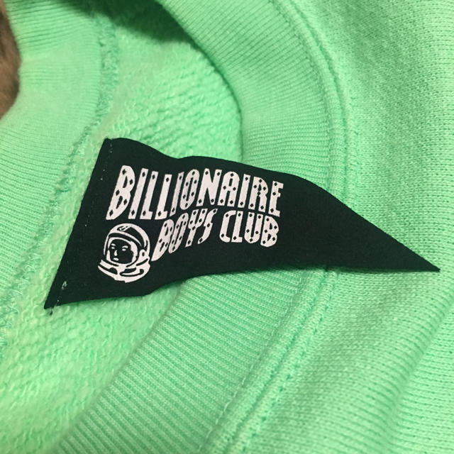 BBC(ビリオネアボーイズクラブ)のBBC Billionaire Boys Club Sweat 蛍光グリーン  メンズのトップス(パーカー)の商品写真