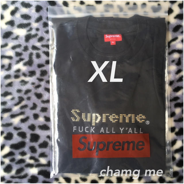 XL Supreme 19SS Gold Bars Tee 黒 新品 Tシャツメンズ