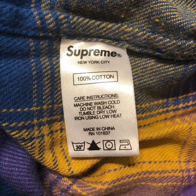Supreme Shadow Plaid Flannel Shirt