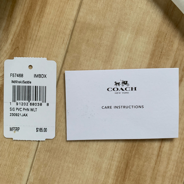 COACH コーチ シグネチャー ウォレット 財布 携帯ケース 57468