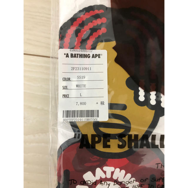 A BATHING APE(アベイシングエイプ)のbape lil yachty tee #1 white Lサイズ baby メンズのトップス(Tシャツ/カットソー(半袖/袖なし))の商品写真