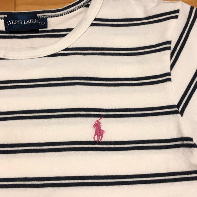 Ralph Lauren(ラルフローレン)の【くまこ様専用】ラルフローレン⭐️ボーダー Tシャツ 120、130セット キッズ/ベビー/マタニティのキッズ服女の子用(90cm~)(Tシャツ/カットソー)の商品写真