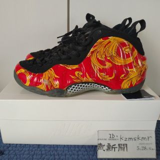 シュプリーム(Supreme)のsupreme×AIR FOAMPOSITE ONE RED(スニーカー)