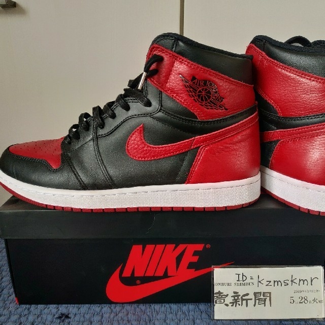 jordan1 banned 2016年製メンズ