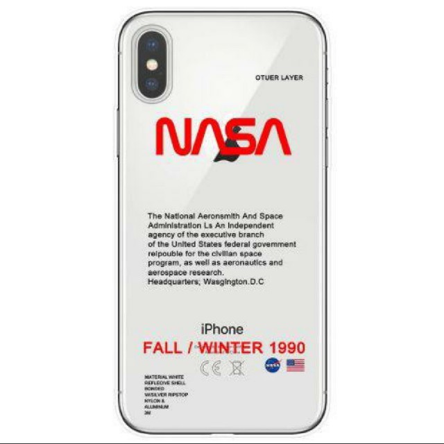 NASA iPhone8/X/XR用ケース クリアの通販 by vanilla's shop｜ラクマ