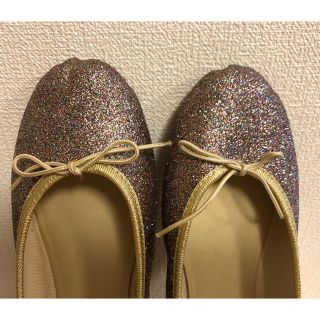 フレンチソール(FRENCHSOLE)のフレンチソールのキラキラフラットシューズ(バレエシューズ)