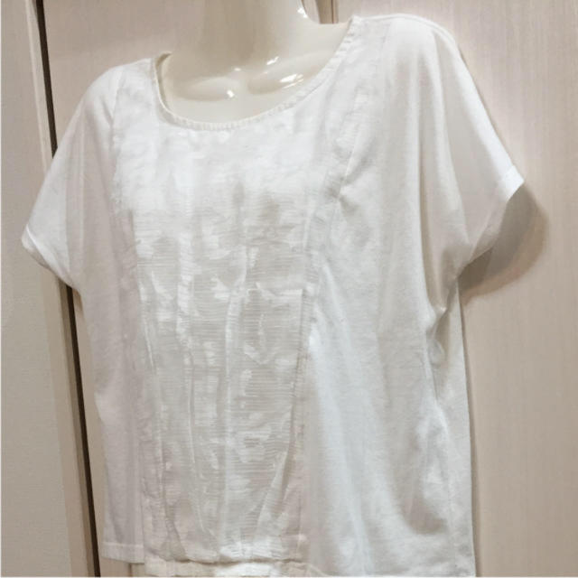 AS KNOW AS(アズノウアズ)のアズノウアズ ♡ホワイト白Tシャツカットソー レディースのトップス(Tシャツ(半袖/袖なし))の商品写真
