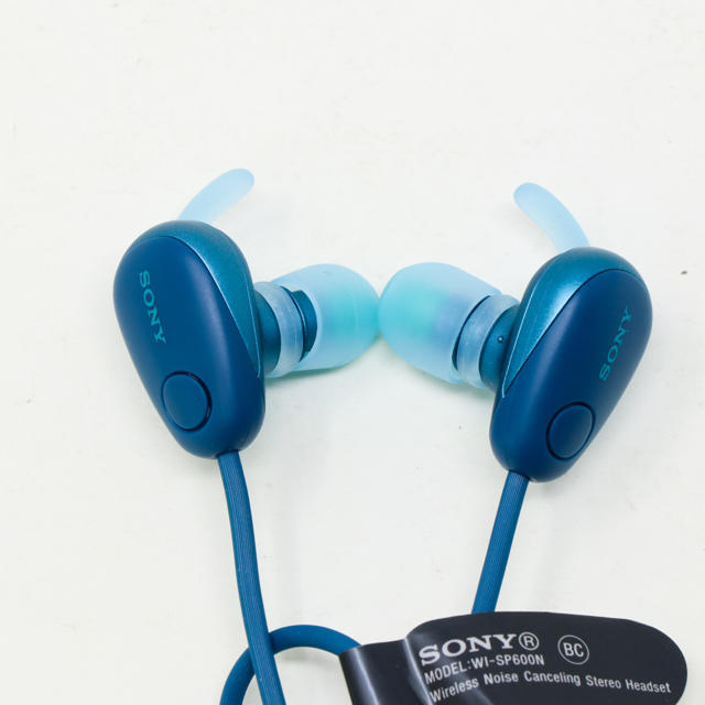 新古品■SONY WI-SP600N ブルー ワイヤレスノイズキャンセリング