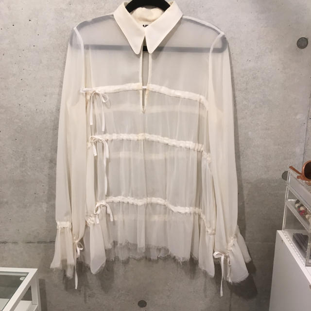 MM6(エムエムシックス)のMM6  シフォンシャツ レディースのトップス(シャツ/ブラウス(長袖/七分))の商品写真