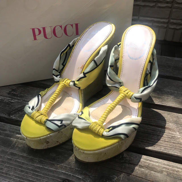 エミリオ プッチ サンダル ウェッジソール 36 EMILIO PUCCI