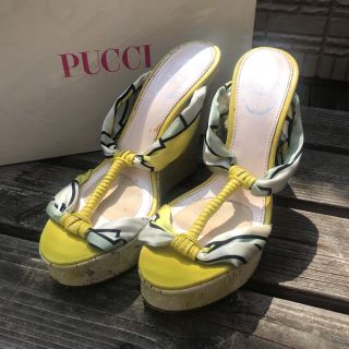 エミリオ プッチ サンダル ウェッジソール 36 EMILIO PUCCI | www
