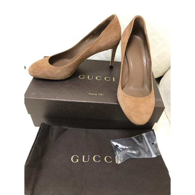 Gucci(グッチ)のグッチ パンプス 36サイズ ブラウン 銀座店購入 箱付き 値下げ レディースの靴/シューズ(ハイヒール/パンプス)の商品写真