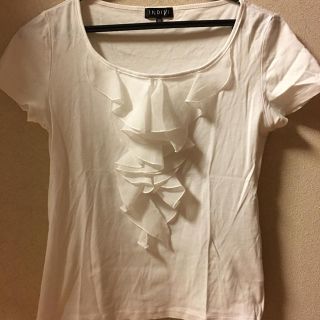 インディヴィ(INDIVI)のインディヴィ フリルTシャツ(カットソー(半袖/袖なし))